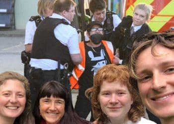 Without irony, cops just nicked four Just Stop Oil supporters in the middle of ACTUAL race riots