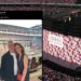 Keir Starmer's X post at Taylor Swift's Era's Tour in London, and the stage with the logo behind.