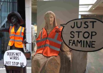 Just Stop Oil Statues