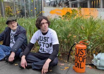 The US embassy just got redecorated thanks to Just Stop Oil