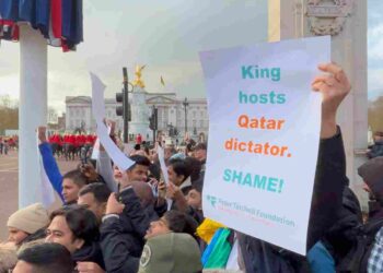 Why was king Charles hosting the human rights-abusing emir of Qatar?
