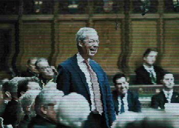 Richard Tice and Nigel Farage laughed at PMQs over the idea Reform would dismantle the NHS