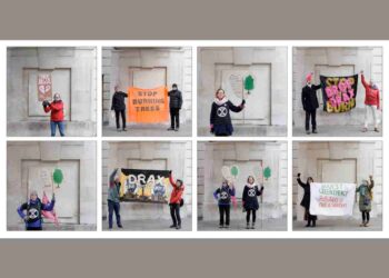 Drax protest in London