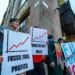 Protests over the energy price cap in Scotland