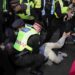 Cops got heavy handed as people protested over the Palestine Action Filton 18