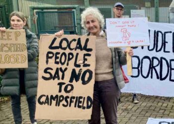 Campsfield House detention centre protests