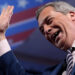 Nigel Farage waving Reform