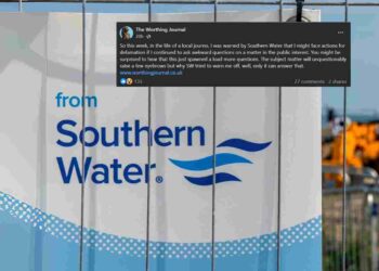 Southern Water are threatening a journalist with defamation for asking difficult questions