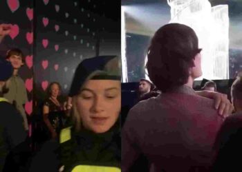 Three Youth Demand supporters exposed the sham that is Eurovision’s values of supposed “universality”, “inclusivity”, and “celebrating diversity through music”.