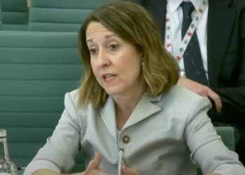 DWP minister Liz Kendall gives evidence to a parliamentary hearing