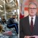 Palestinians sitting in the rubble of a tower block and Keir Starmer announcing acknowledgement of Palestinian statehood
