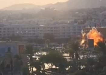 Explosion in Eilat, southern Israel yemen drone strike