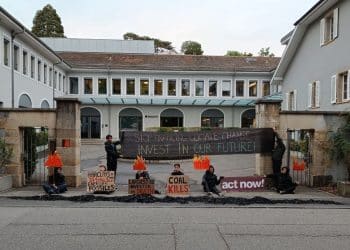 Activists just targeted genocide and climate crisis financiers Barclays and Blackrock across five countries in one morning
