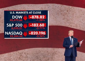 Donald Trump and crashing stocks