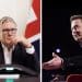 Keir Starmer and Elon Musk