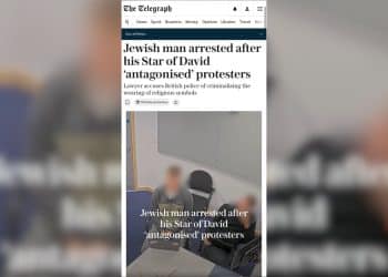 man arrested star of david