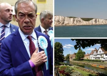 Nigel Farage and images of Kent