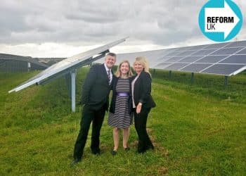 Reform Mayor Andrea Jenkyns at a solar farm