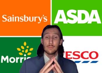 Supermarket logos and the shady deal meme guy