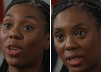 Two images of Kemi Badenoch