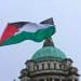 Belfast City Hall Palestine flag