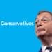 Nigel Farage and the Conservativwes logo