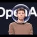 Sam Altman with his head in a literal bubble