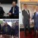 Various images of Elon Musk and Benjamin Netanyahu