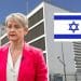 Yvettee Cooper, the UK's Tel Aviv embassy, and the Israeli flag Foreign Office Israeli settler