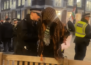 Police target anti-genocide protesters